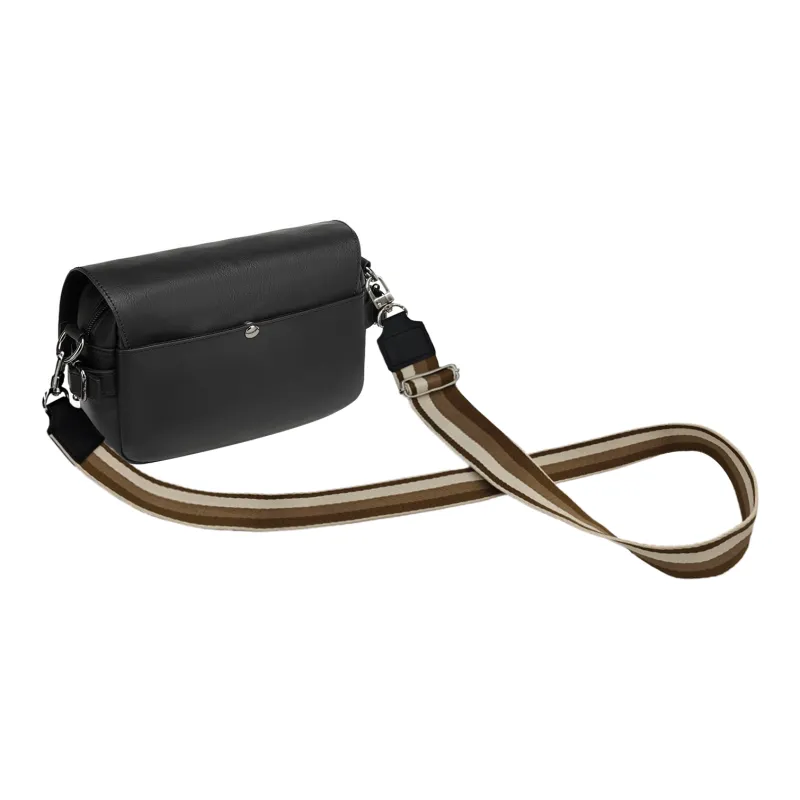 Slazenger PU Shoulder Bags Regular Unisex Classic Black-7