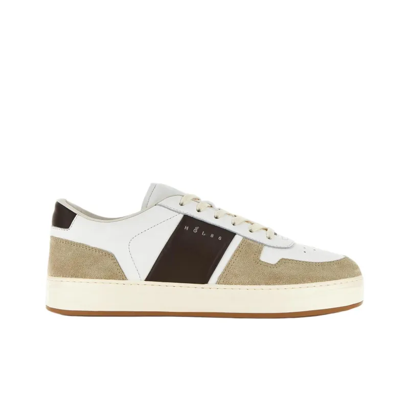 HOGAN H TV Low Top Skateboard Shoes Men's White-1