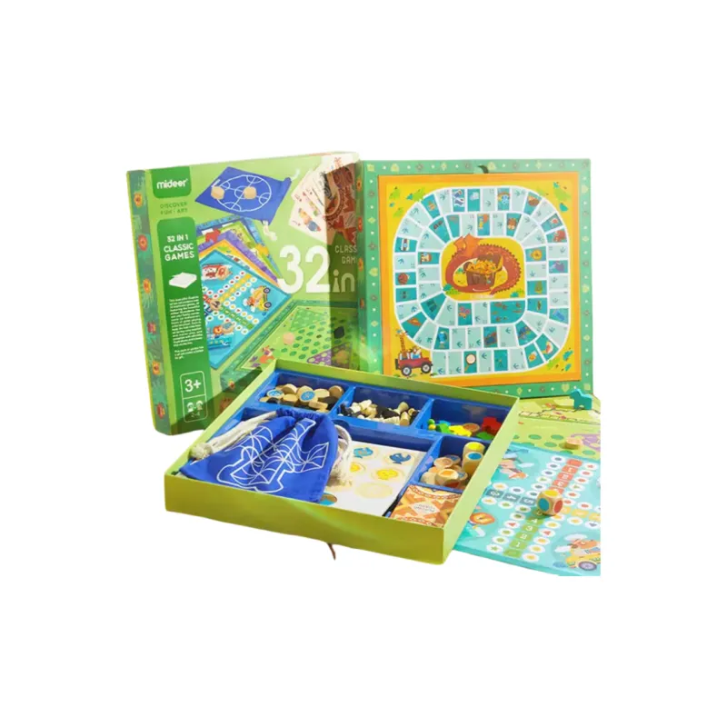 MIDEER Flight Chess Five In A Row Checkers Multifunction Board Games-2