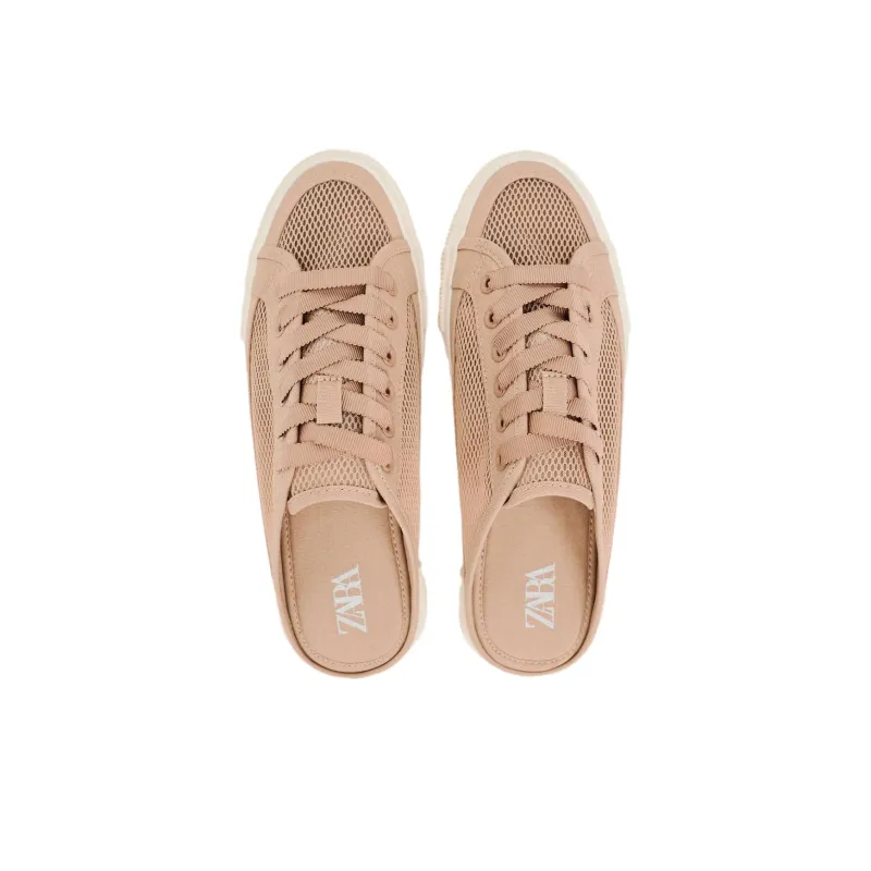 ZARA Wrap-toe Slippers Women's Rose Red-5