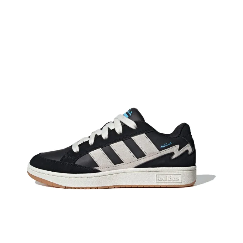 Adidas WCARD ADV Anti Slip Wear Resistant Low Top Skateboard Shoes Unisex Black-0