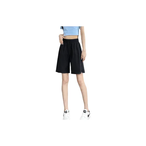 Muzi Casual Shorts Women's Black