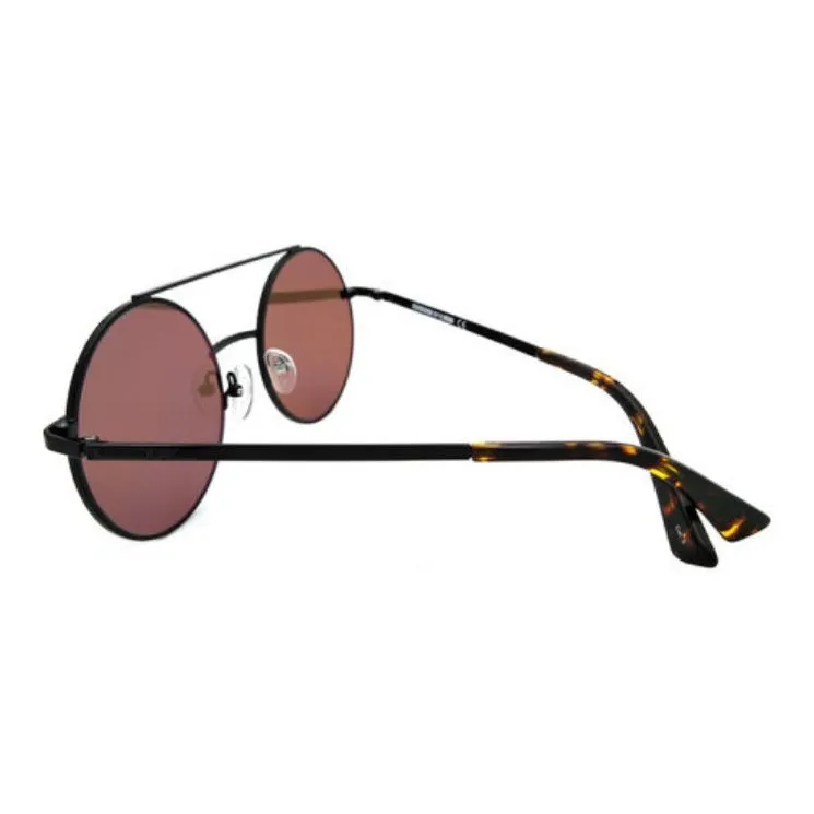 McQ Alexander McQueen Plate And Metal Aviator Sunglasses Women's Black-3