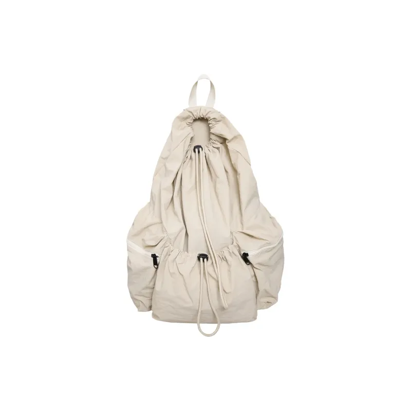 Morellybear Nylon Backpack Unisex Black/Ecru/Khaki/Blue-9