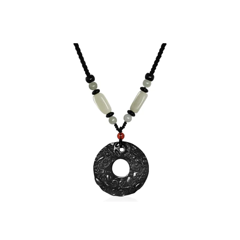 Emerald Dynasty Chalcedony Necklaces Unisex-0