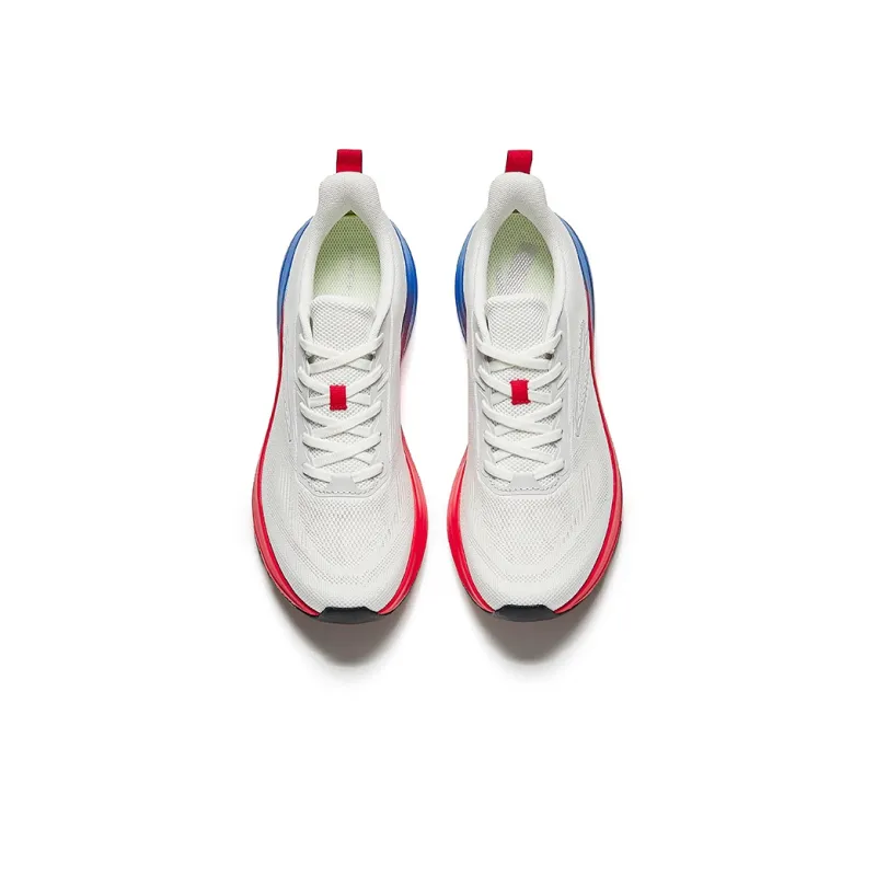 Anta Running Collection Cushioned Slip-Resistant Low-Top Casual Running Shoes Men's White-2