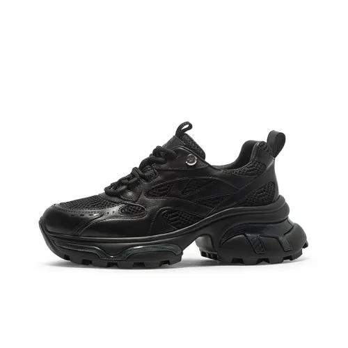 Coup De Foudre Cushioning Lightweight Height Increasing Low Top Chunky Sneakers Women's