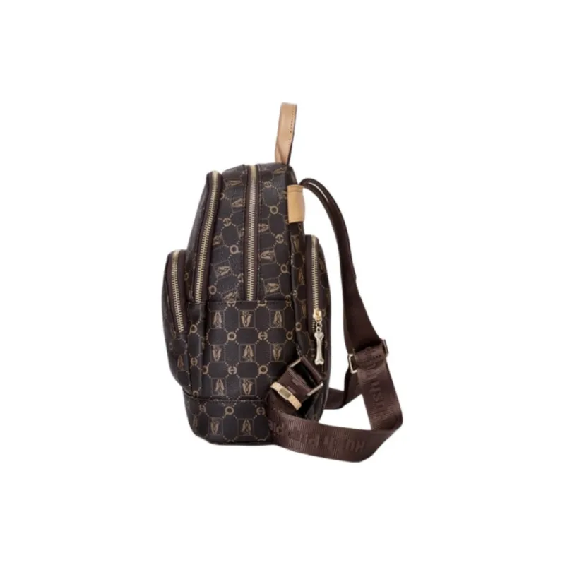 Hush Puppies Synthetic Leather Backpack Tubas Women's Coffee-2