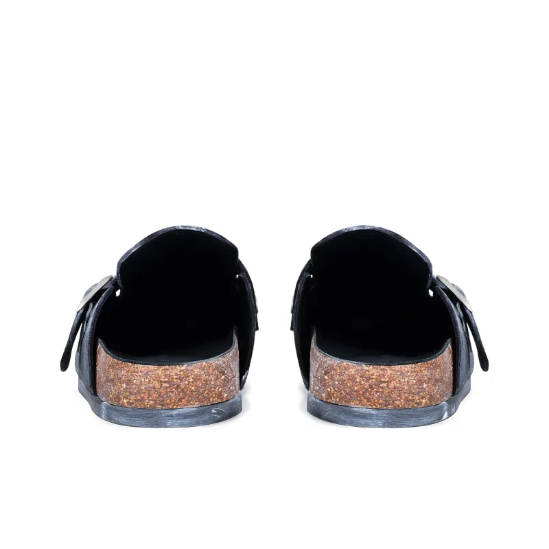 TERRA INCOGNITA Cork Sole Quiet Wrap toe Slippers Unisex-14