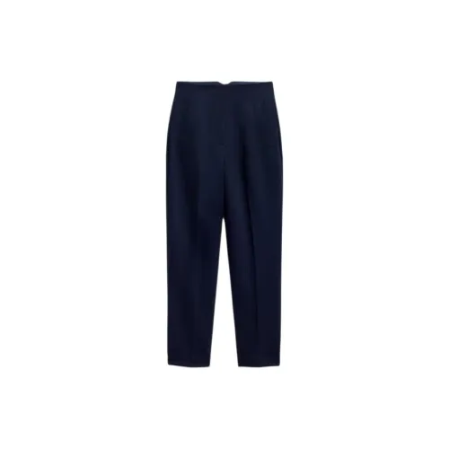 ZARA Suit Trousers Women's Navy Blue