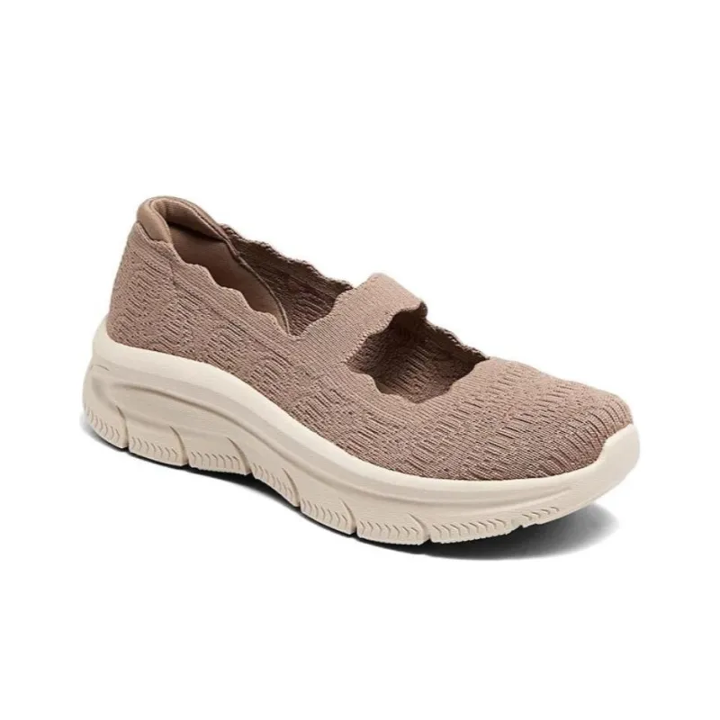 Skechers Modern Comfort Lightweight Low Top Casual Shoes Women's Mocha-3