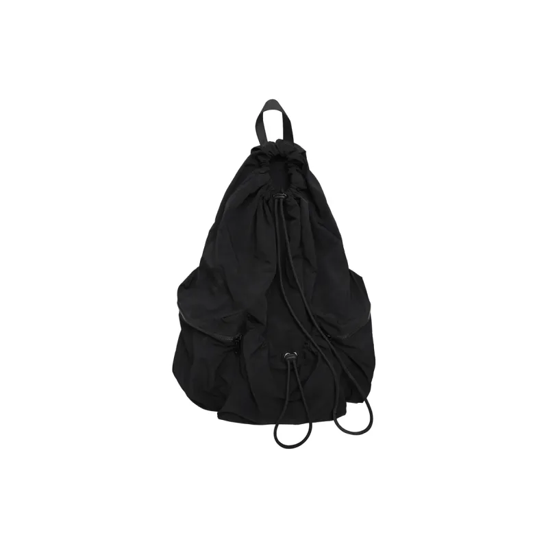 Morellybear Nylon Backpack Unisex Black/Ecru/Khaki/Blue-0