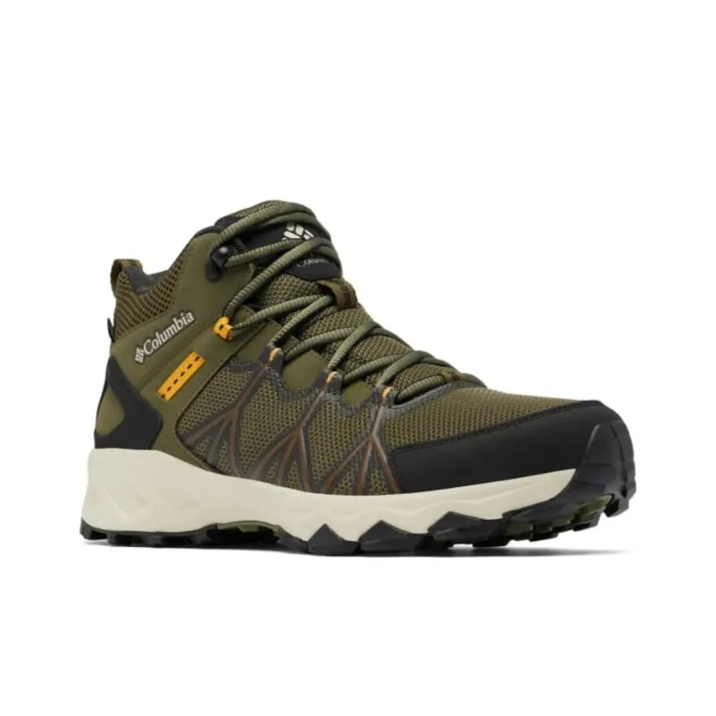 Columbia PEAKFREAK II Waterproof And Breathable Mid-Top Hiking Shoes Men's Green-2
