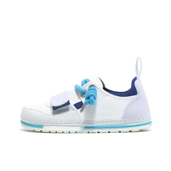 OETZI Classic Series 1 Height Enhancing Wear Resistant Lightweight Breathable Low Top Casual Shoes Unisex White Blue