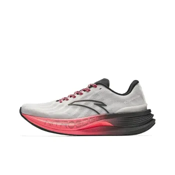 Anta Wear Resistant Low Top Nitrogen Technology Training Running Shoes Men's Gray Black Red
