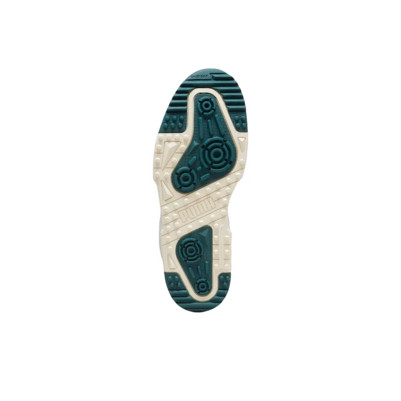 PUMA Slipstream G Cushioned Wear Resistant Breathable Lightweight Low Top Golf Shoes Men's White Green-4