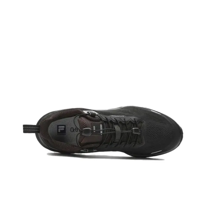 FILA SPD LYNX 2 Abrasion Resistant Breathable Low Top Trail Running Shoes Men's Black Gray-4