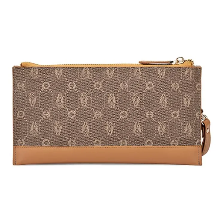 Hush Puppies PVC Wallets Clutches Medium Size Women's Khaki/Beige Apricot-2