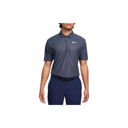 Nike Polo Shirts Men Light Carbon/Navy/White