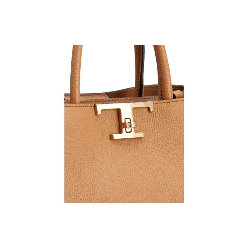 TOD'S Timeless Leather Handbag, Shoulder Bag, Crossbody Bag Small Size Women's Brown-4