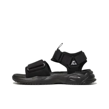 FILA Rayflies Sandals Beach Sandals Unisex Black Korean Style