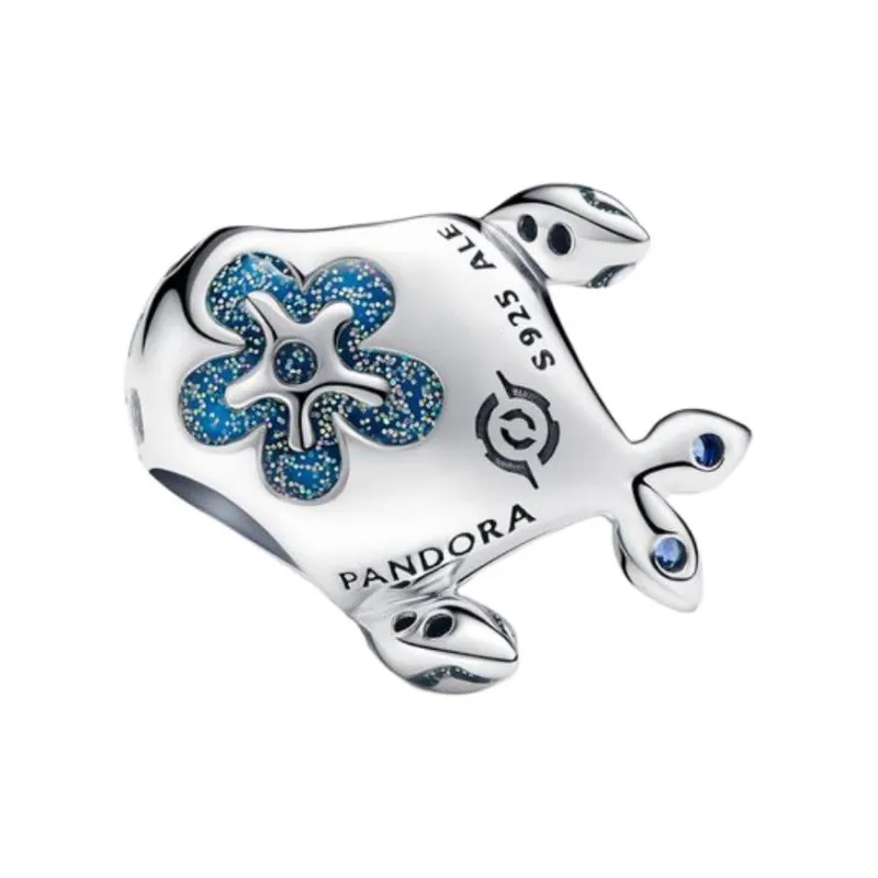 Pandora 925 Sterling Silver Pendants Women's Blue-1