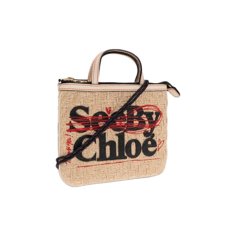 See By Chloe Hemp With Calfskin Shoulder Bag, Crossbody Bag, Handbag Women's Beige-1