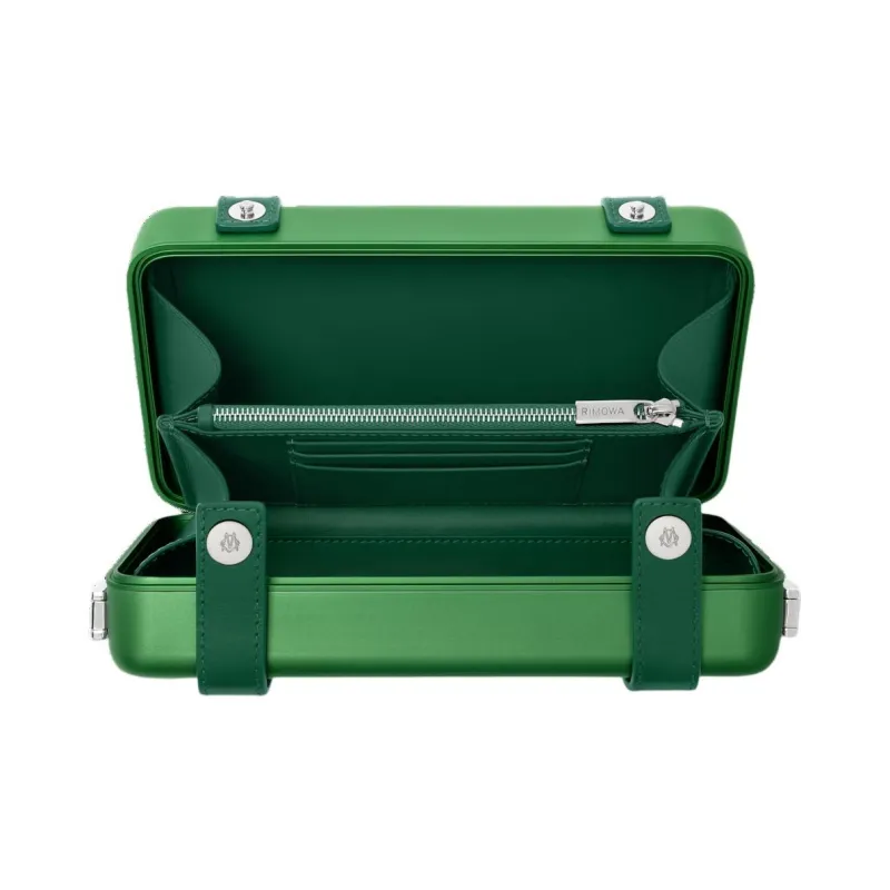 RIMOWA Personal Aluminum-Magnesium Alloy Clutches Shoulder Bag Crossbody Bag Unisex Green-4