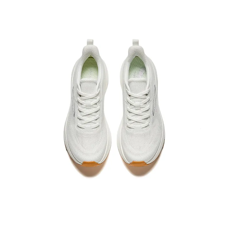 Anta Running Collection Anti Slip Wear Resistant Low Top Running Shoes Women's White Silver-2