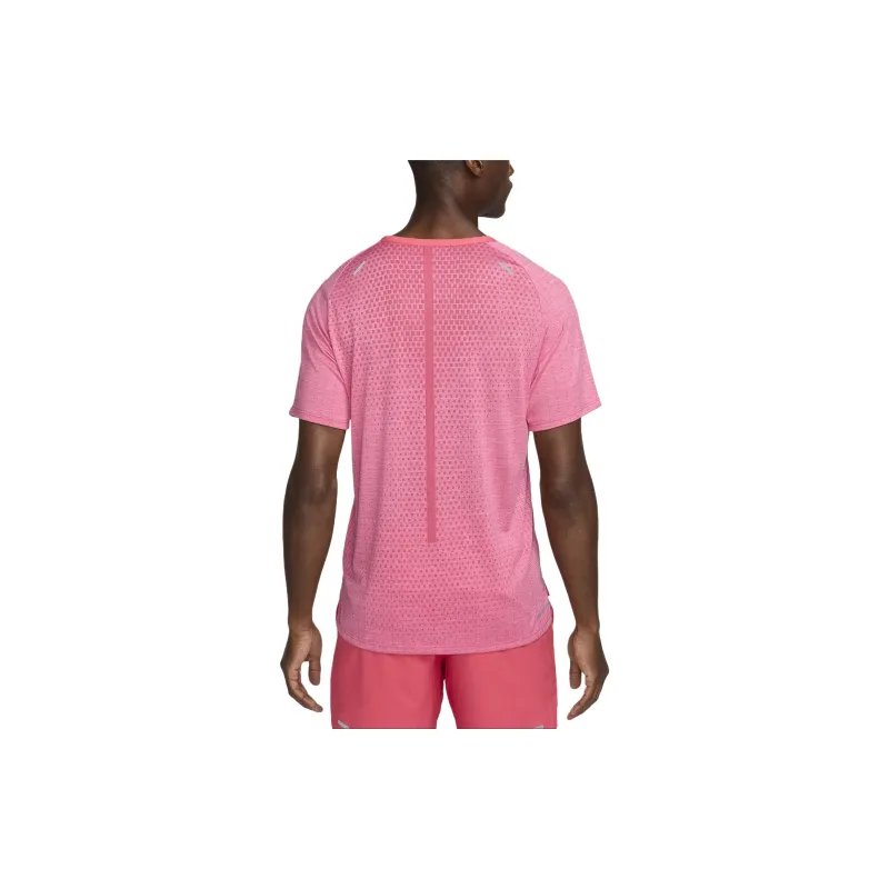 Nike TechKnit T Shirt Men's Pink Chrysanthemum Pink/Pink Ice Pop-1