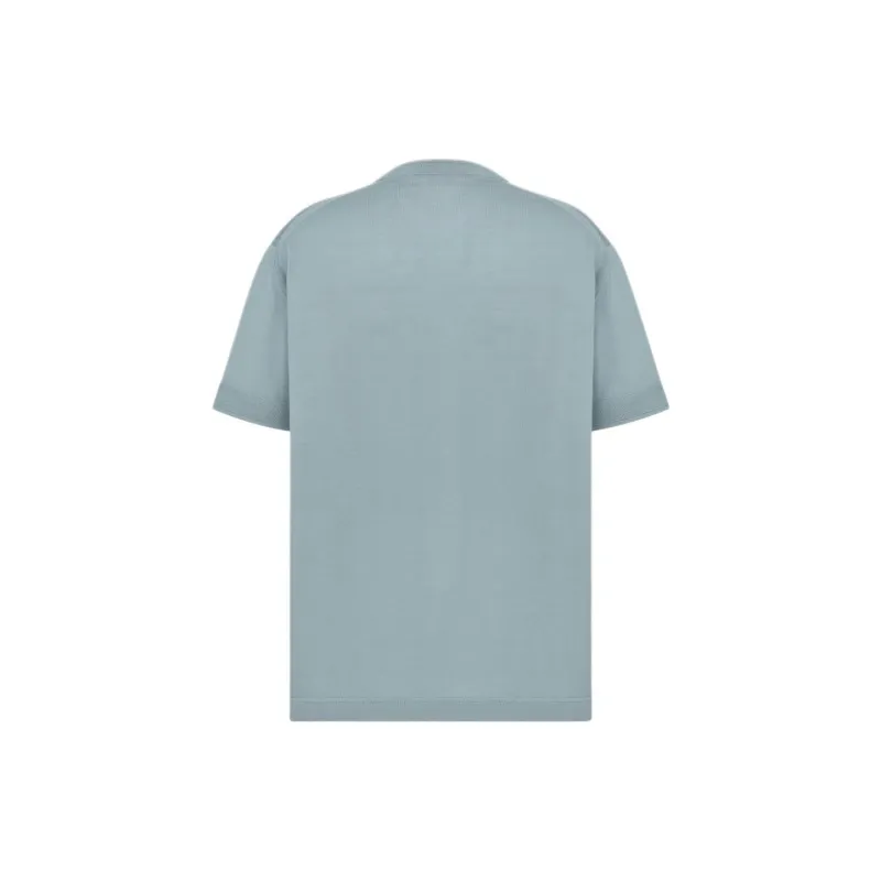 DIOR T-Shirts Men Blue Gray-1