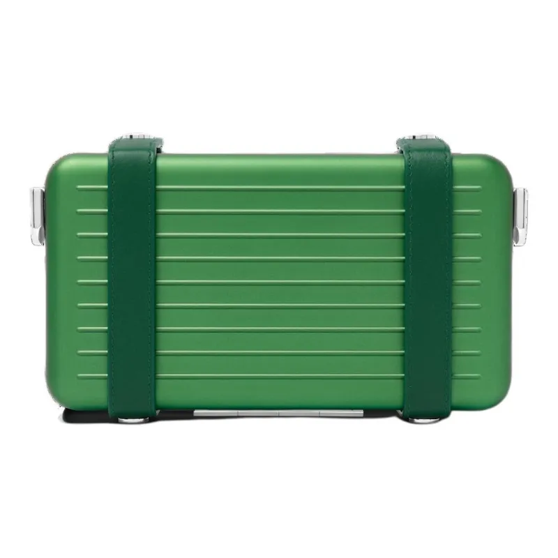 RIMOWA Personal Aluminum-Magnesium Alloy Clutches Shoulder Bag Crossbody Bag Unisex Green-3
