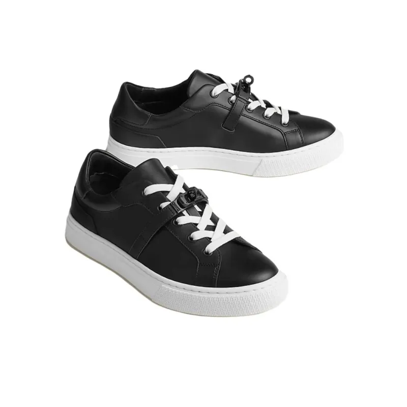 HERMES Day Low Top Skateboard Shoes Women's Black-2