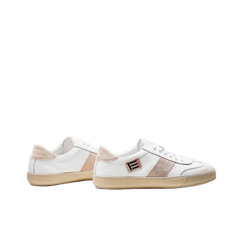JANE HARLOW Low-Top Skateboard Shoes Men's White Brown-4