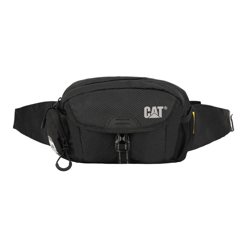 CAT Polyester Sling Bag, Fanny Pack Medium Size Unisex Black/Blue-0