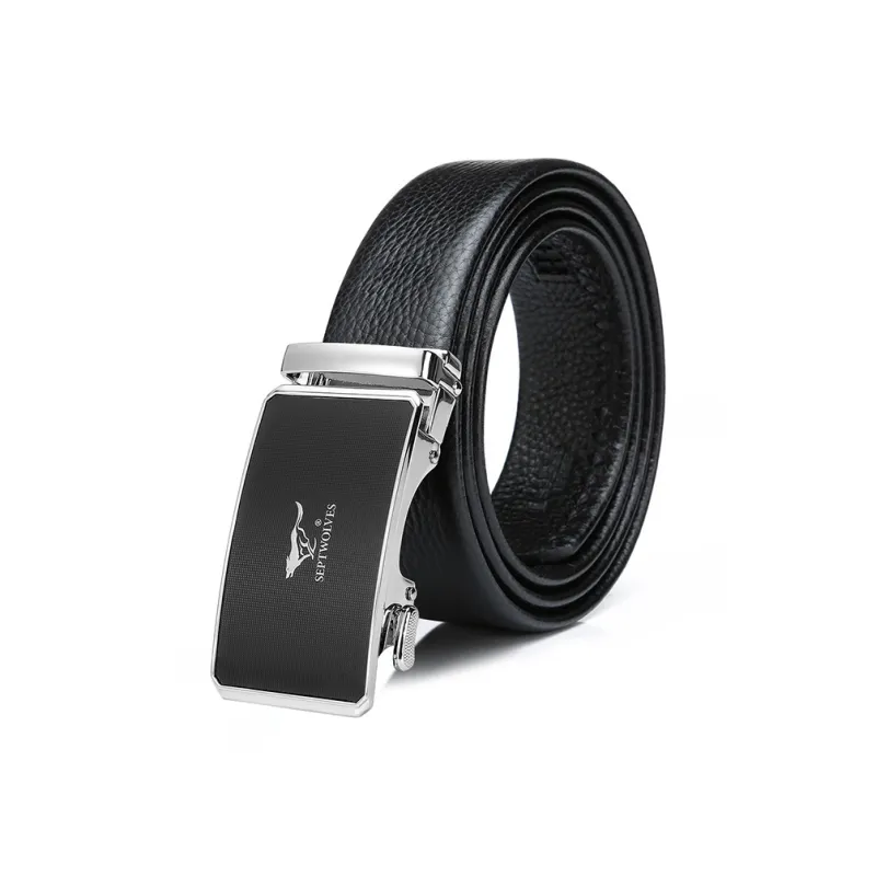 SEPTWOLVES Cow Leather Pants Belt Included Boyfriend Women's Width 3.0cm-1