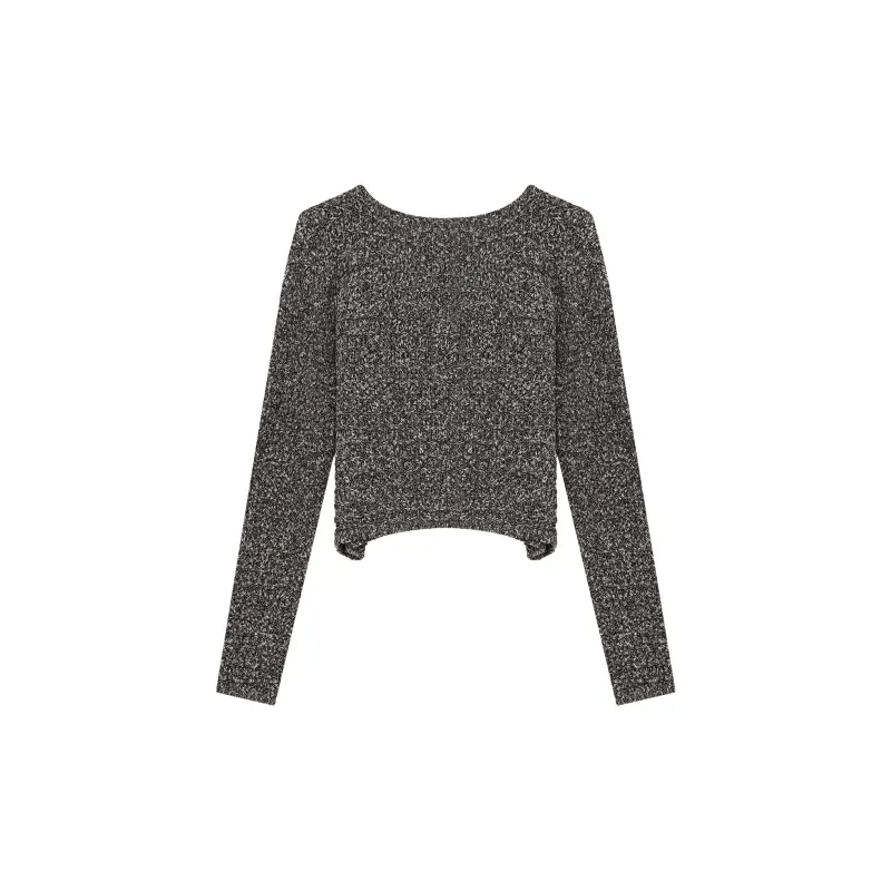 THE SEA LIFE Cropped Coat Women's Dark Heather Gray-1
