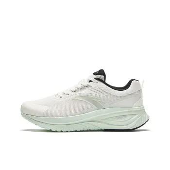 Anta Running Collection Anti-Slip Wear-Resistant Low-Top Casual Running Shoes Women's White Green