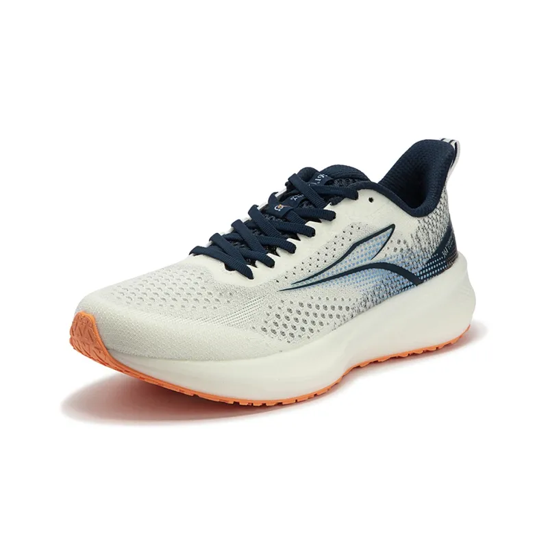 361° Flying Wing Cushioning And Breathable Low Top Casual Running Shoes Men's White Blue-1