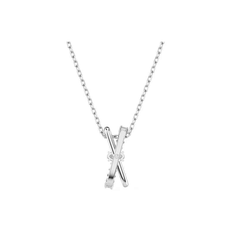Swarovski Synthetic Cubic Zirconia Necklaces Women's Silver-1