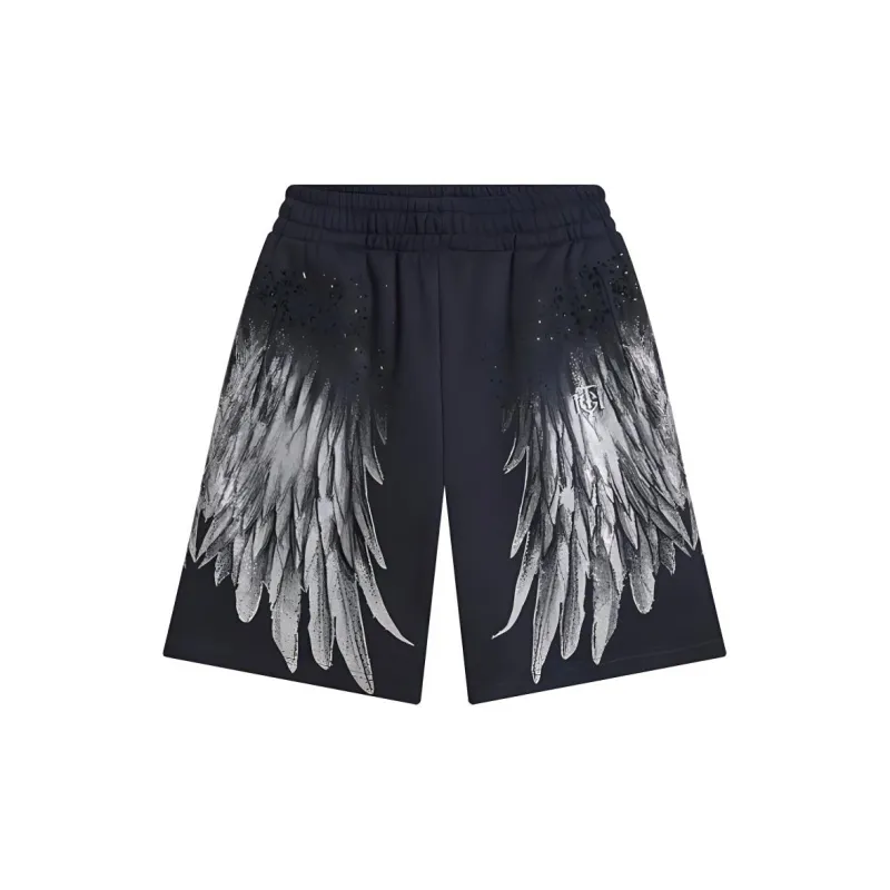 TCH Casual Shorts Unisex Black Base With Silver Logo-1