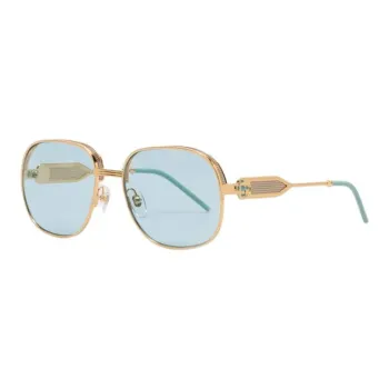 CASABLANCA Square Metal Sunglasses With Solid Lens