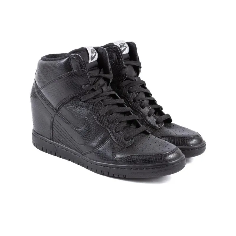 Nike Dunk High Sky Hi Black Leather Snake GS-2