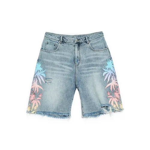 TCH Denim Shorts Unisex Blue