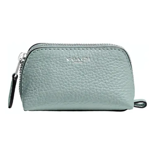 COACH Cosmetic Makeup Bags Cyan