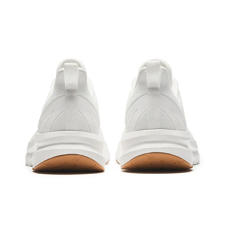 Anta Running Collection Cushioning Slip Resistant Low Top Running Shoes Men's White-3