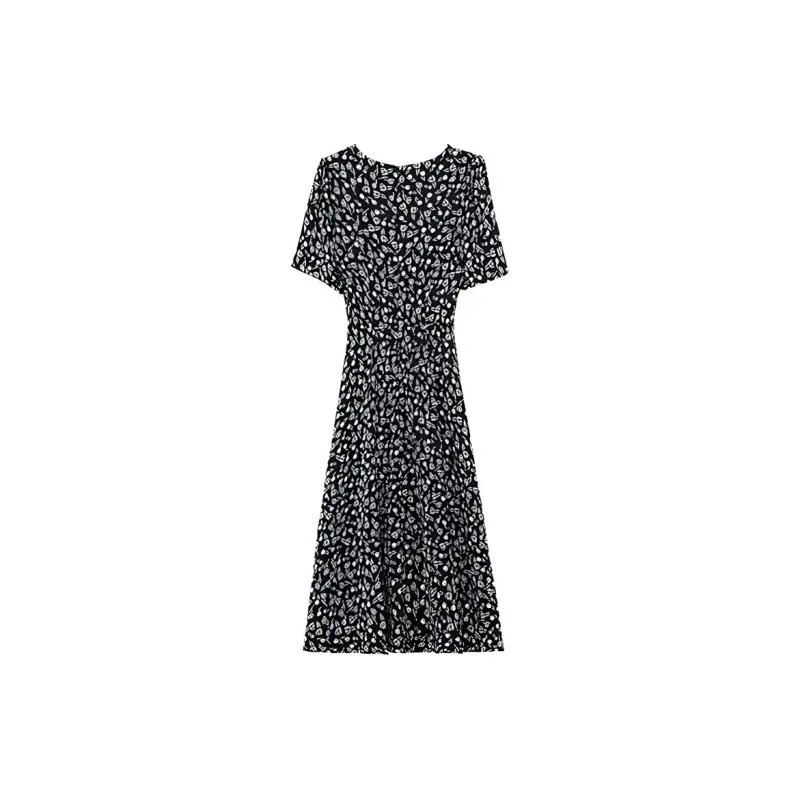 ETSE Short Sleeved Dresses Women's Black-1