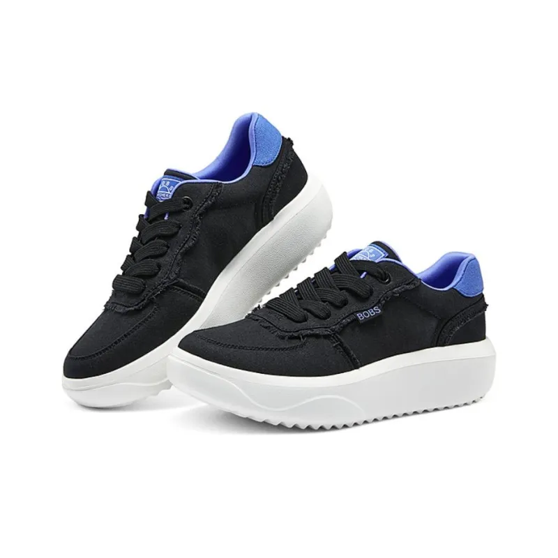 Skechers Bob's Slip Resistant Low Top Canvas Shoes Women's Black-2