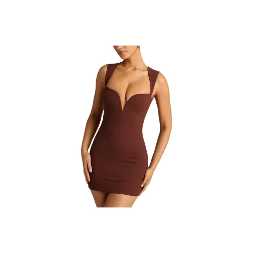 OH POLLY Sleeveless Dresses Women's Chocolate Brown/Chocolate Brown