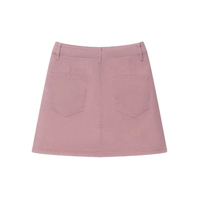 ZAVK Denim Short Skirts Women's Pink-1